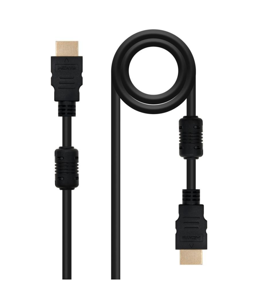 Nanocable cable hdmi con ferrita, m-m, negro, 10m