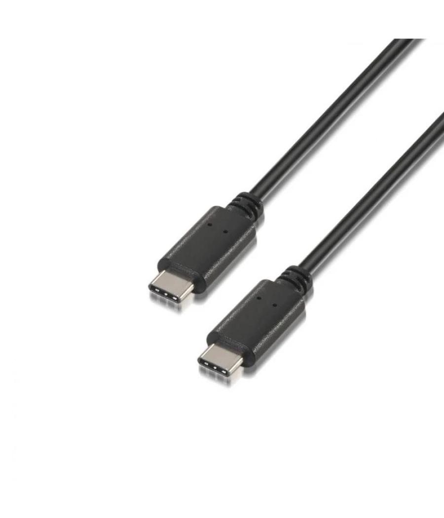 Aisens cable usb 2.0 3a tipo c/m-c/m negro 1.0m