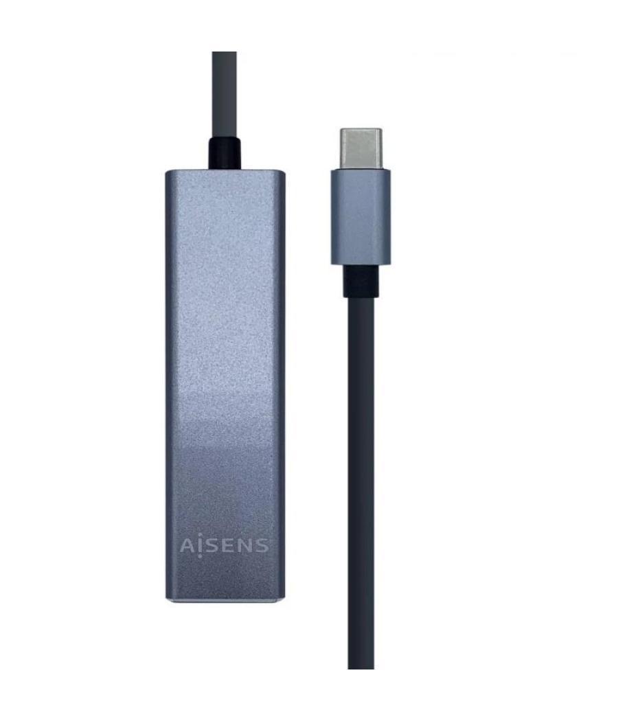 Aisens conversor usb 3.1 ethernet + 3 usb3.0 gris