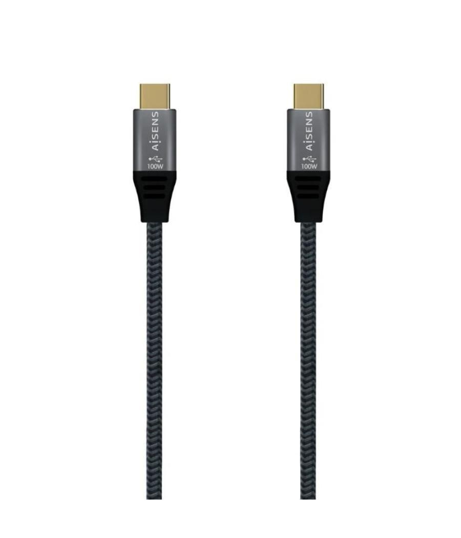 Aisens cable usb 3.2 gen2x2 8k c/m-c/m gris 0.6m