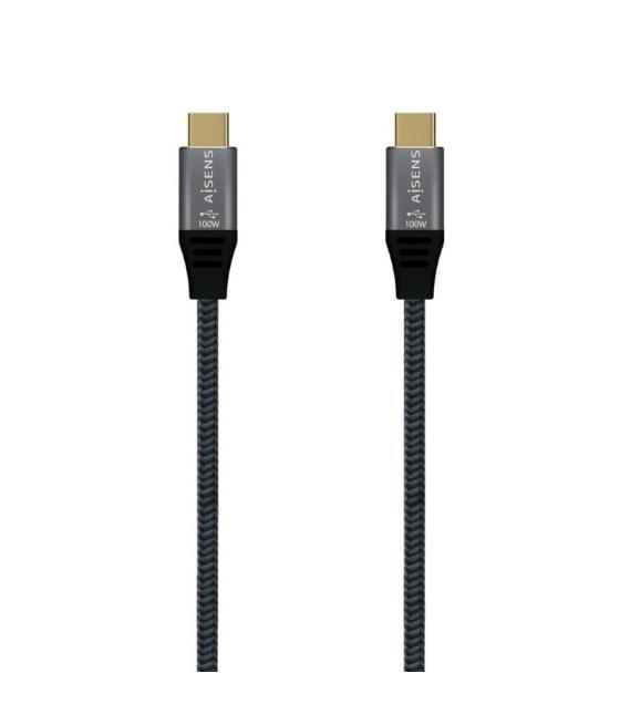 Aisens cable usb 3.2 gen2x2 8k c/m-c/m gris 1.0m