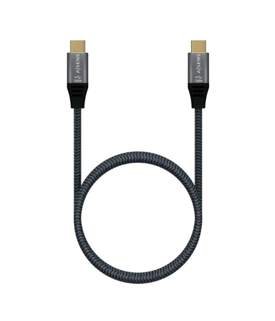 Aisens cable usb 3.2 gen2x2 8k c/m-c/m gris 1.0m