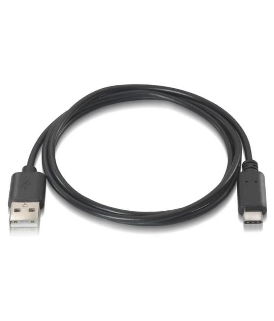 Aisens cable usb 2.0 3a c/m-a/m negro 0.5m