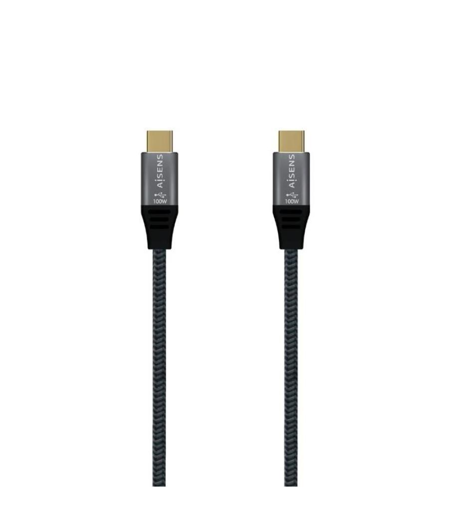 Aisens cable usb 2.0 alu 5a e-mark cm-cm gris 1.0m