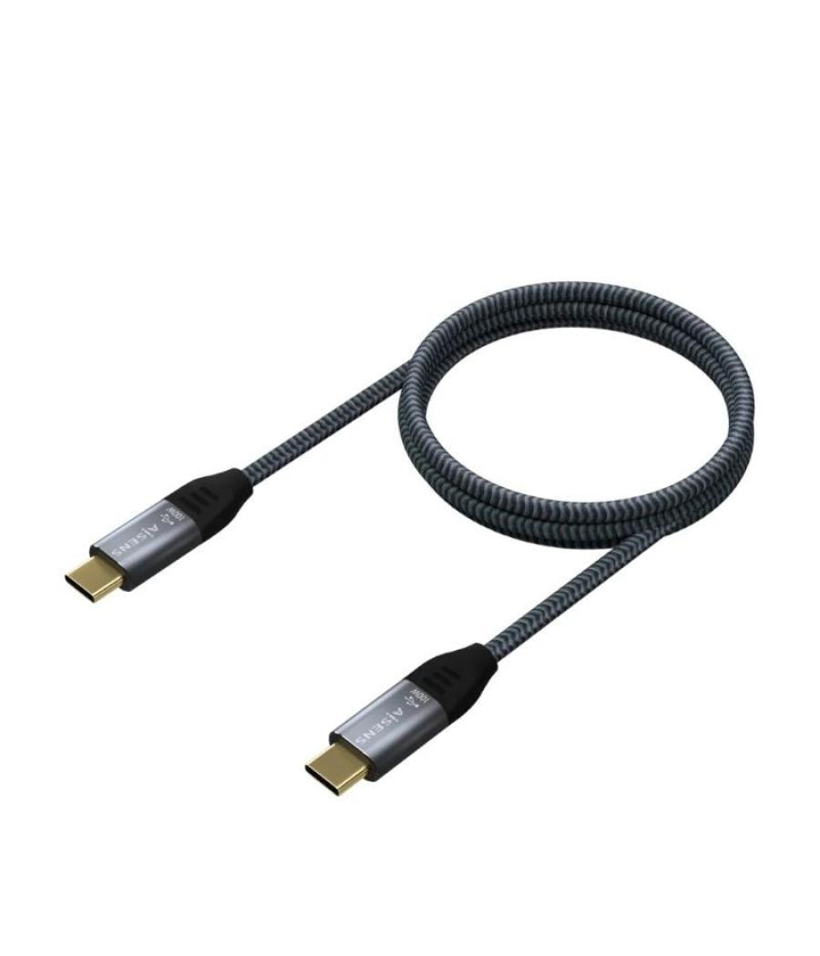 Aisens cable usb 2.0 alu 5a e-mark cm-cm gris 1.0m