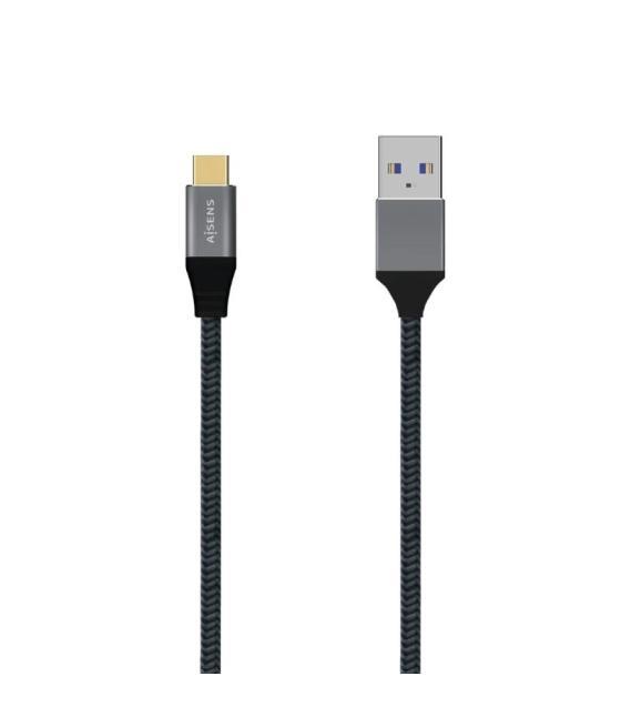 Aisens cable usb 3.1 gen2 alu 3a cm-am gris 1.0m