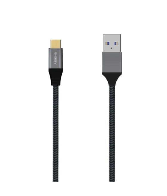 Aisens cable usb 3.1 gen2 alu 3a cm-am gris 1.5m