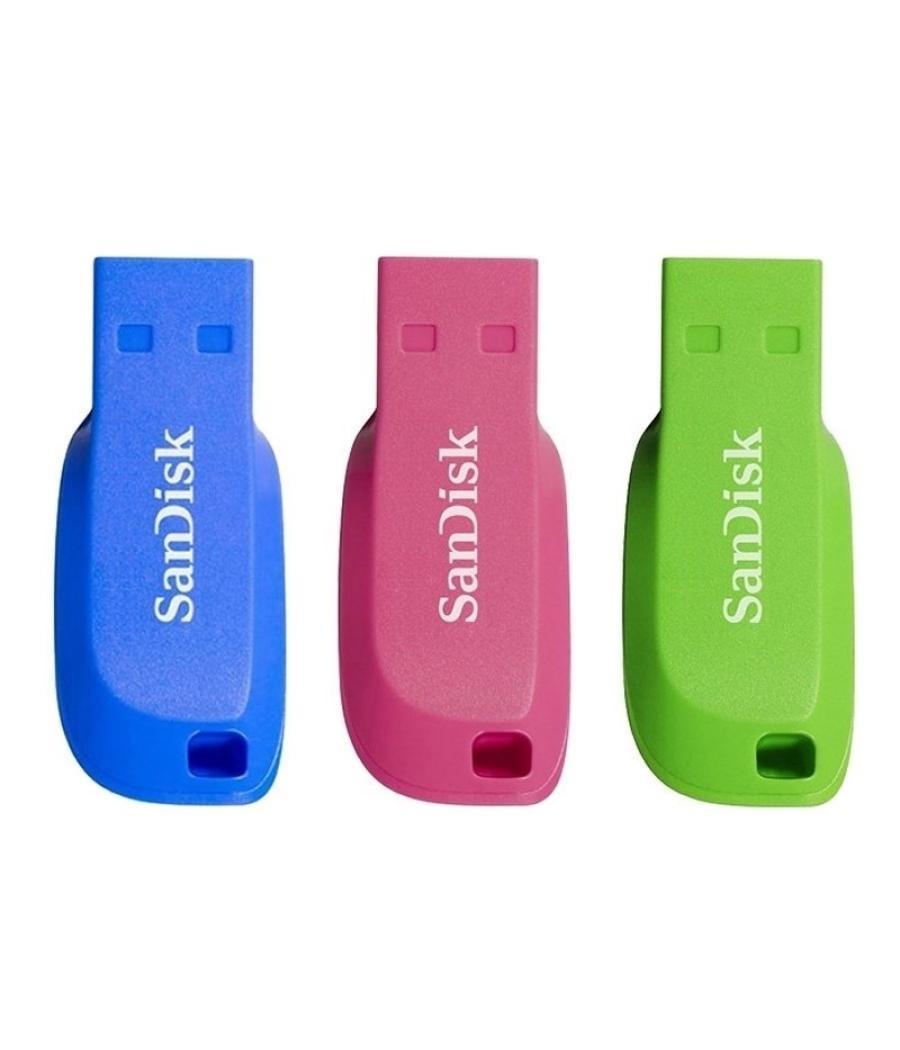 Sandisk sdcz50c-032g-b46t lápiz usb 32gb pack 3