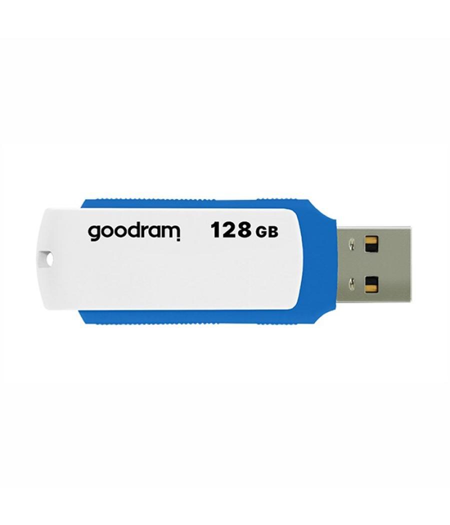 Goodram uco2 lápiz usb 128gb usb 2.0 azul/blanco