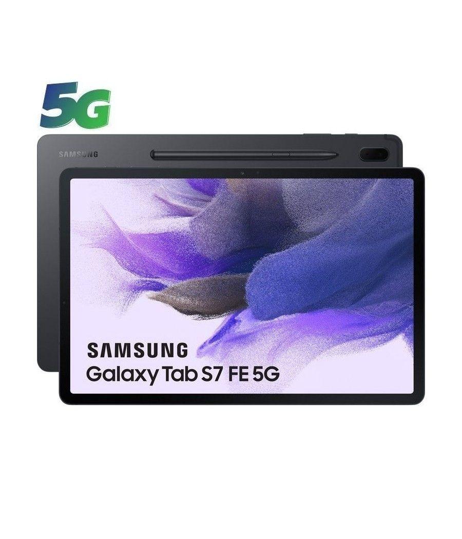 Tablet samsung galaxy tab s7 fe 12.4'/ 6gb/ 128gb/ 5g/ negra - Imagen 1