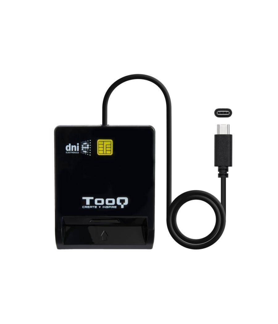 Tooq lector de tarjetas dnie sim usb-c negro