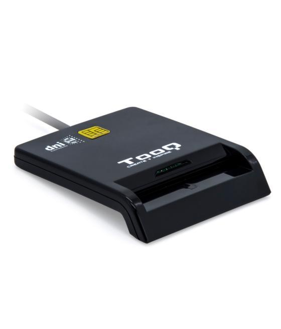 Tooq lector de tarjetas dnie sim usb-c negro