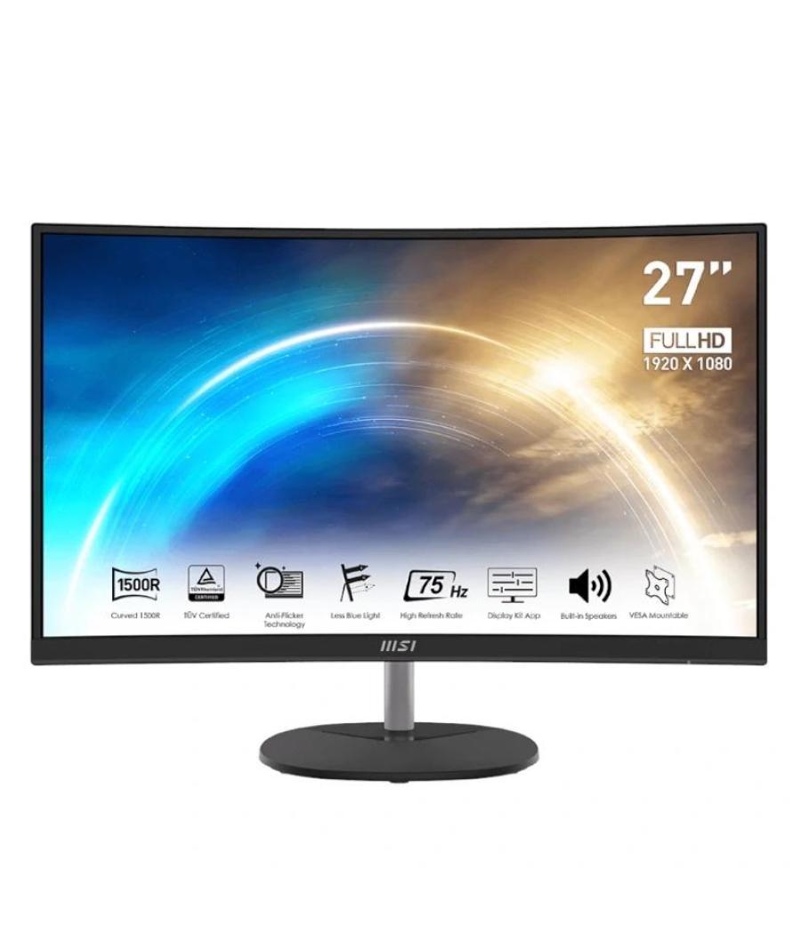 Msi mp271ca monitor 27"fhd 1ms hdmi dp mm curv