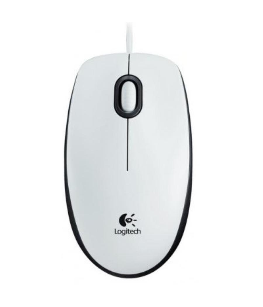Logitech b100 ratón blanco oem