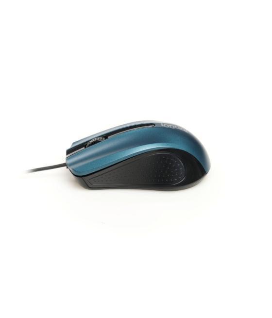 Iggual ratón óptico com-ergonomic-rl-800dpi azul