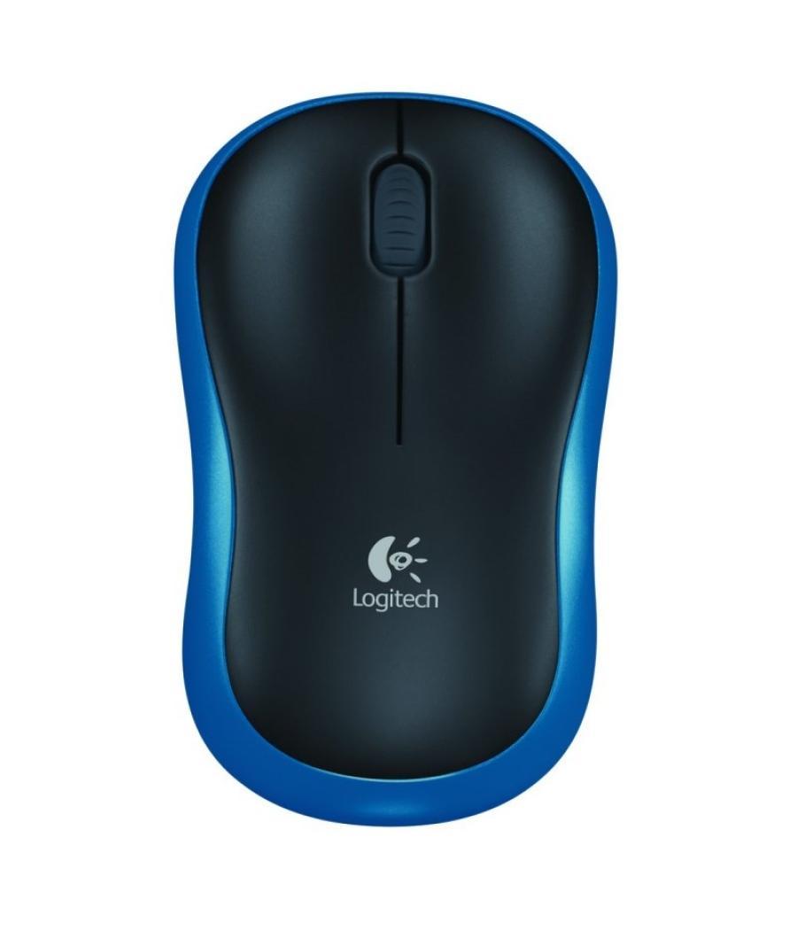 Logitech ratón inalámbrico m185 azul