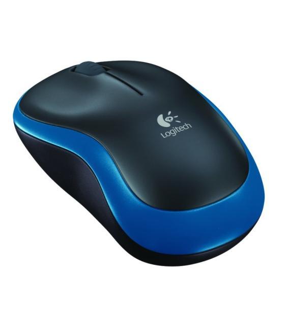 Logitech ratón inalámbrico m185 azul