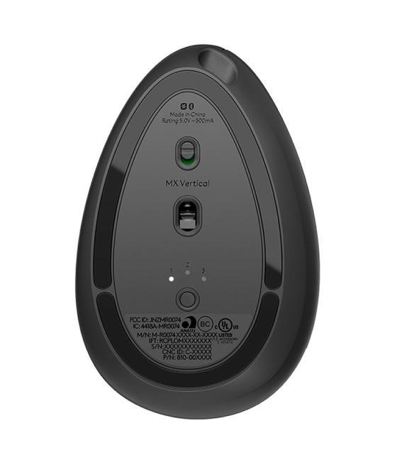 Logitech mx vertical ratón ergonómico negro