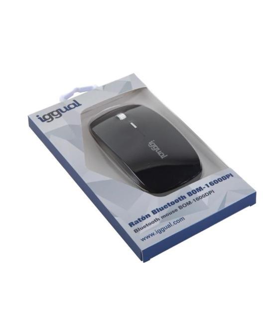 Iggual ratón bluetooth bom-1600dpi negro