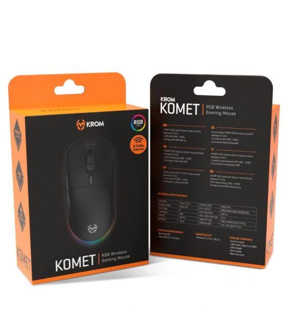Krom komet raton inalambrico rgb