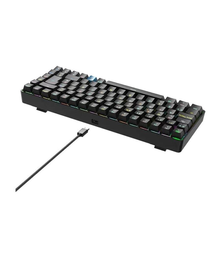 Hiditec teclado gaming gm1k switches brown