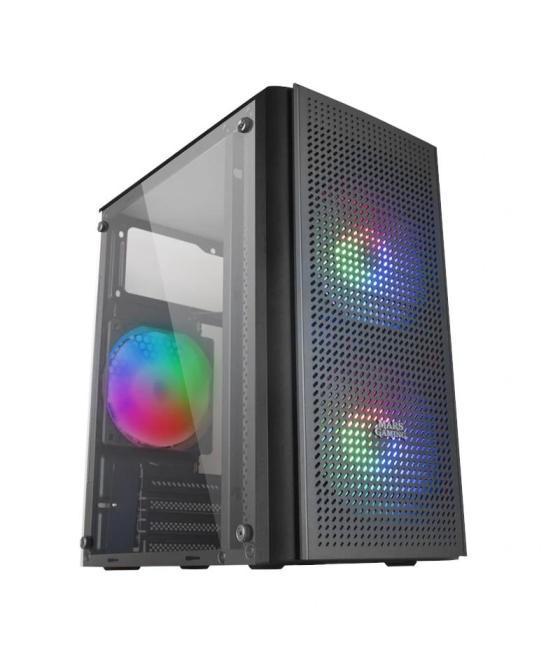 Mars gaming caja micro-atx mc300 black