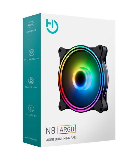 Hiditec ventilador gaming argb n8 120mm