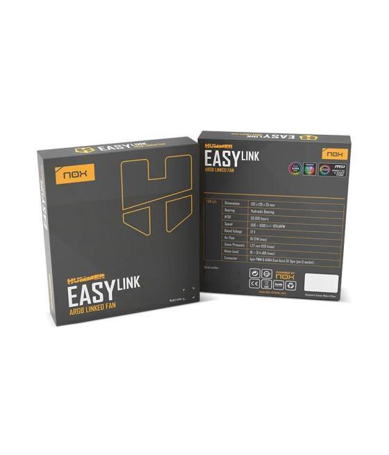 Nox ventilador hummer easylink argb negro único