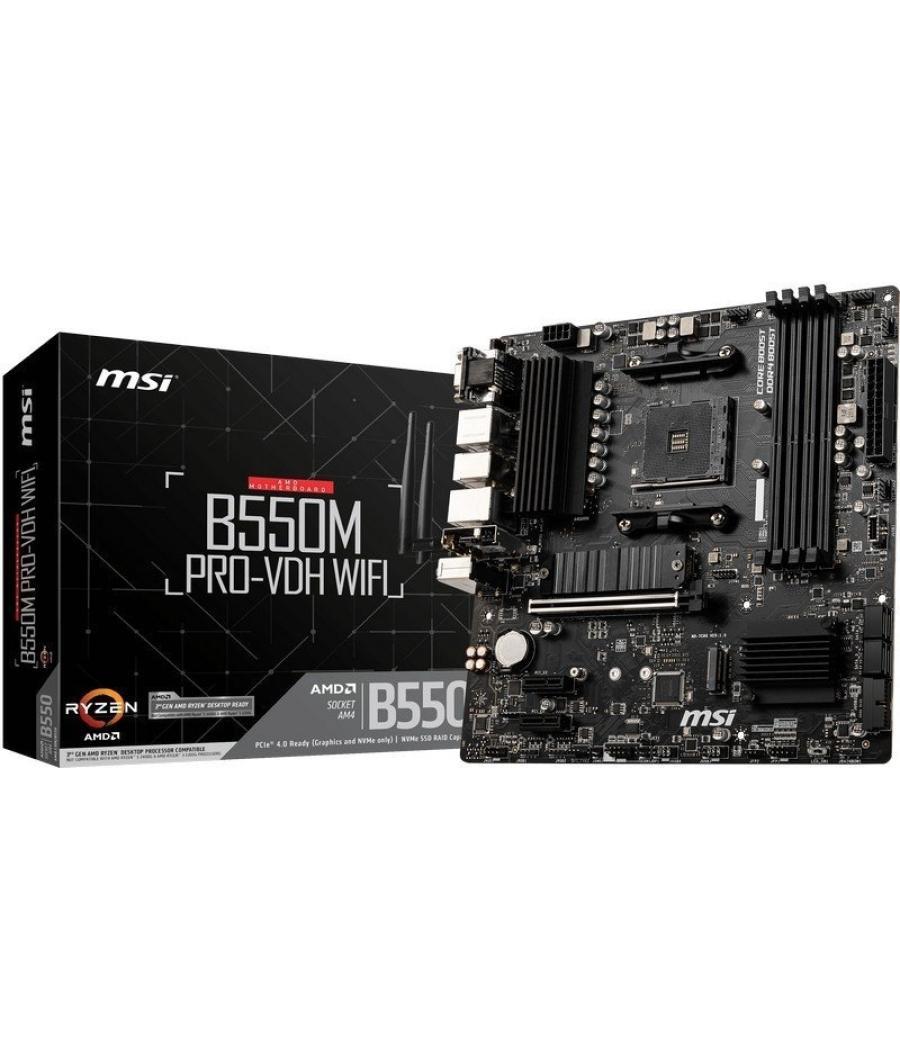 Msi placa base b550m pro-vdh wifi matx am4