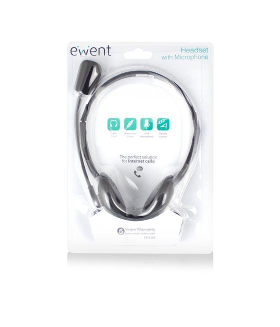 Ewent ew3563 auriculares+ micrófono stéreo