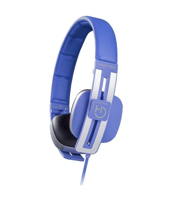 Hiditec auricular+mic whp010003 wave azul