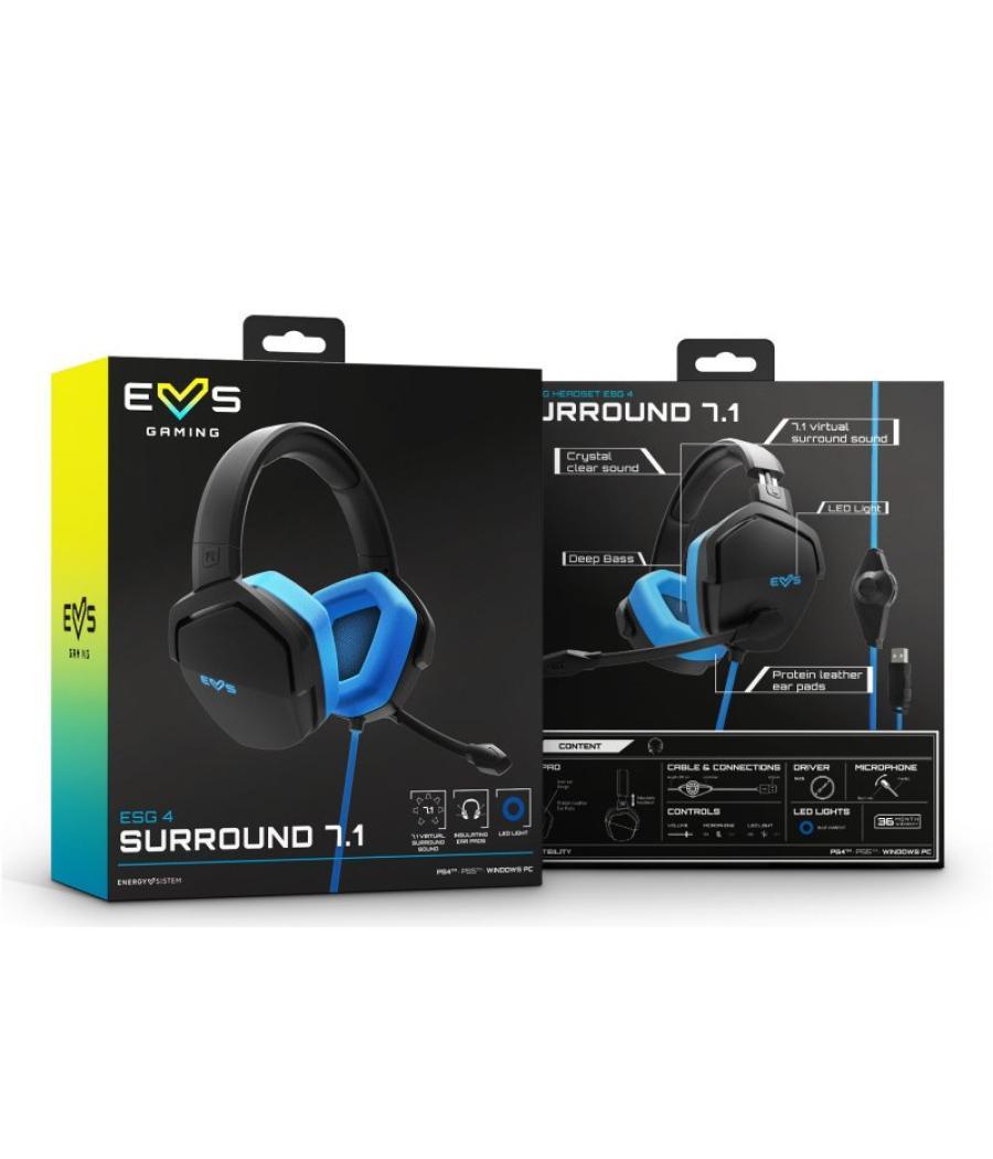 Energy sistem auricular gaming esg 4 s 7.1 blue