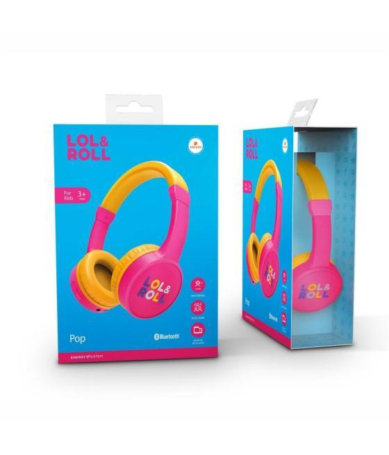 Energy lol&roll auriculares pop kids bt pink