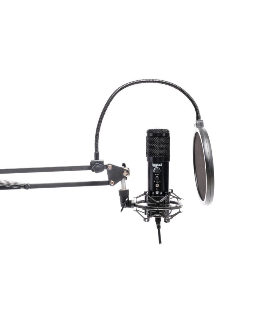 Iggual micrófono usb con brazo ajustable pro voice