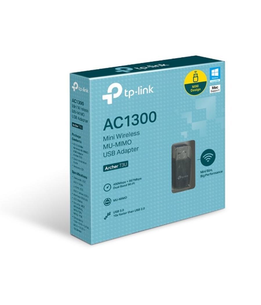Tp-link archer t3u mini adaptador usb wifi ac1300