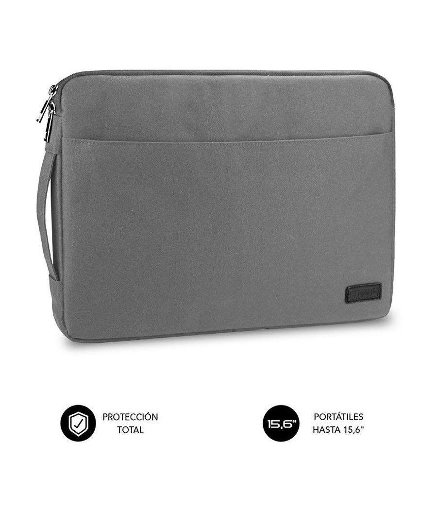 Funda subblim urban laptop sleeve para portátiles hasta 15.6'/ gris - Imagen 1