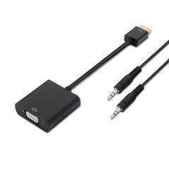 Adaptador aisens a122-0126/ hdmi macho - vga hembra/ jack 3.5 hembra - Imagen 1