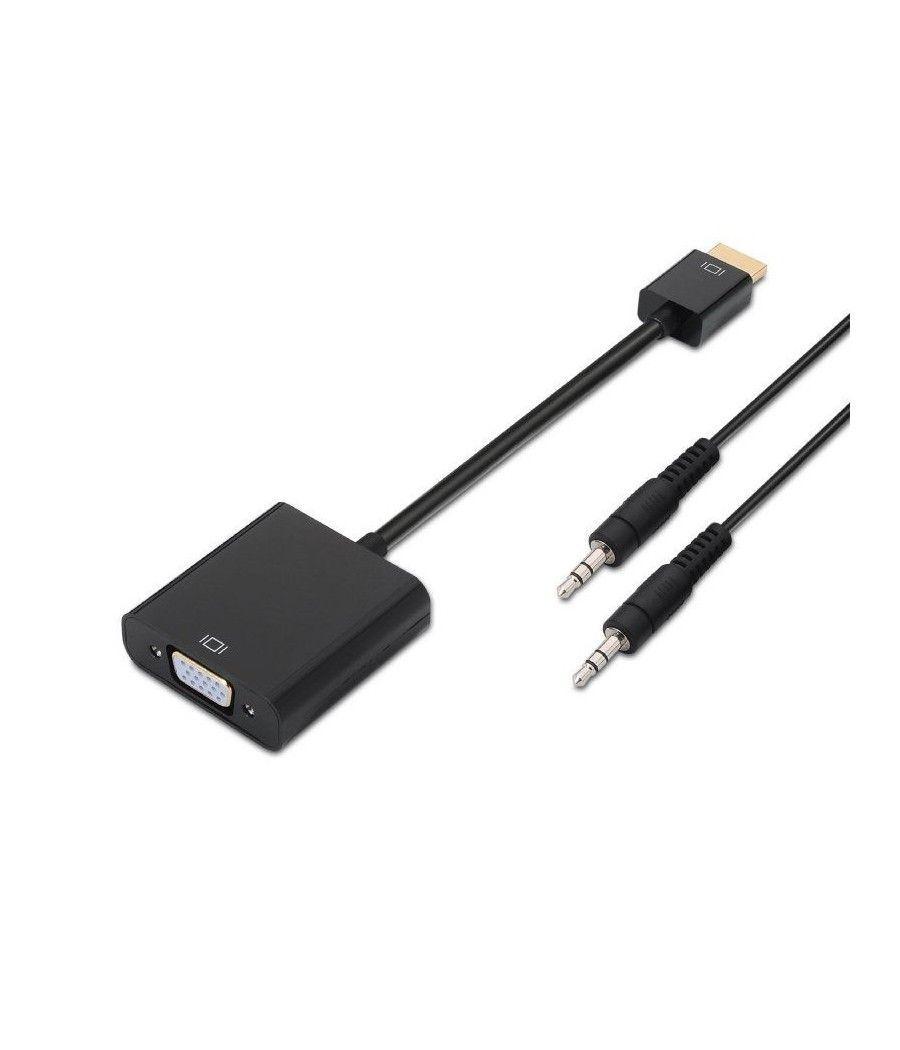 Adaptador aisens a122-0126/ hdmi macho - vga hembra/ jack 3.5 hembra - Imagen 1