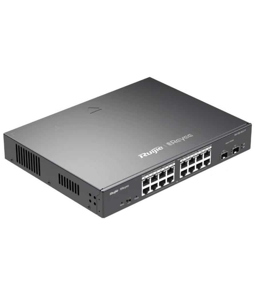 Ruijie switch 16xgb rj45 poe/poe+ 2 sfp slots 240w