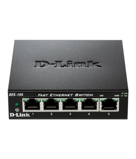 D-link des-105 switch 5x10/100mbps metal