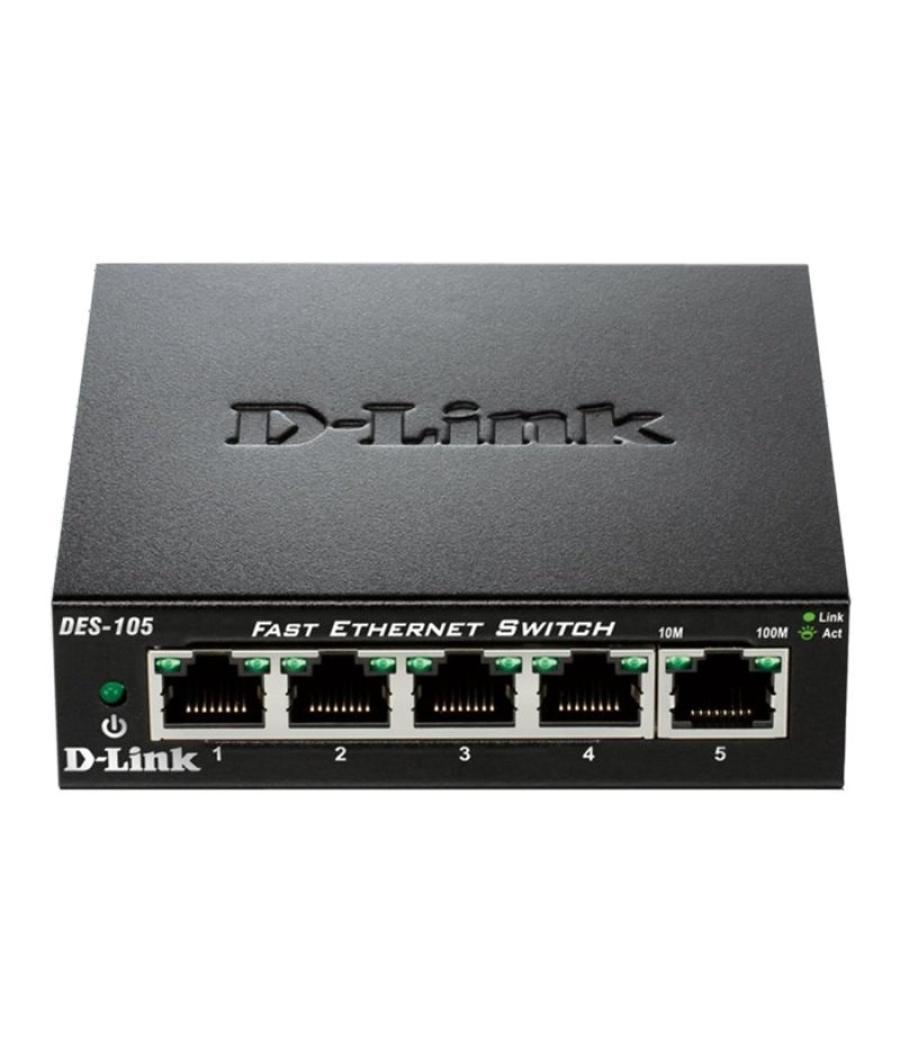 D-link des-105 switch 5x10/100mbps metal