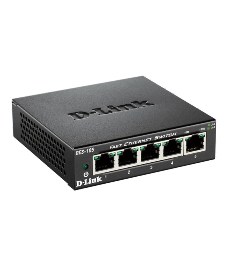 D-link des-105 switch 5x10/100mbps metal
