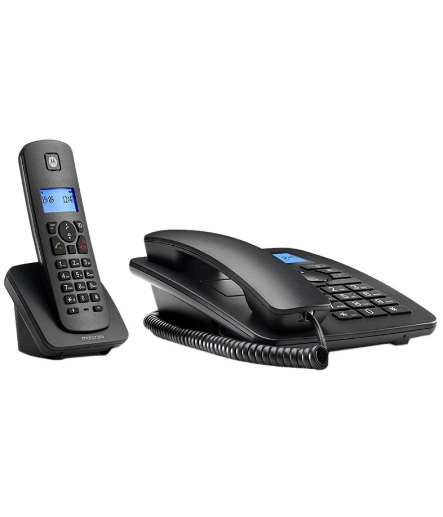 Motorola c4201 telefono combo fijo + dect negro