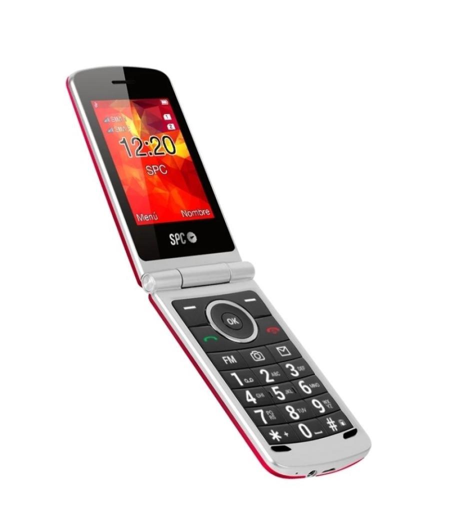 Spc 2318r opal telefono movil bt fm rojo