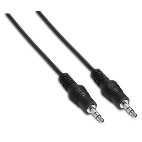 Cable estéreo aisens a128-0141/ jack 3.5 macho - jack 3.5 hembra/ 30cm/ negro - Imagen 1