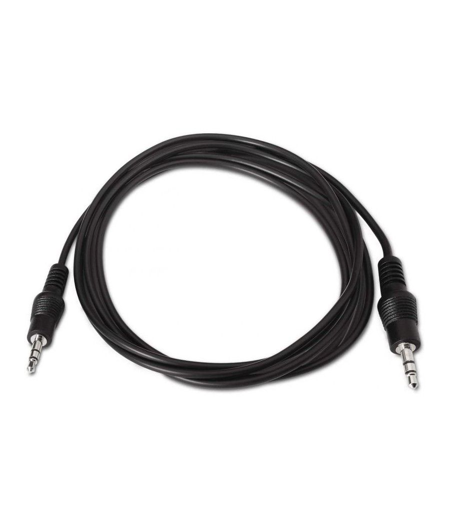 Cable estéreo aisens a128-0141/ jack 3.5 macho - jack 3.5 hembra/ 30cm/ negro - Imagen 2