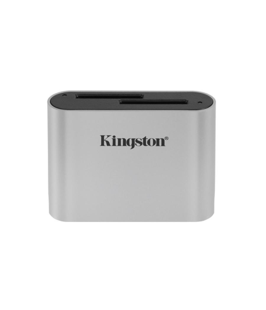 Kingston Technology Workflow SD Reader Negro, Plata