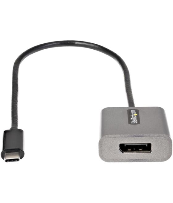 StarTech.com Adaptador USB C a DisplayPort - Conversor USB Tipo C a DisplayPort 1.4 de 8K/4K 60Hz - Convertidor de Vídeo Tipo Do