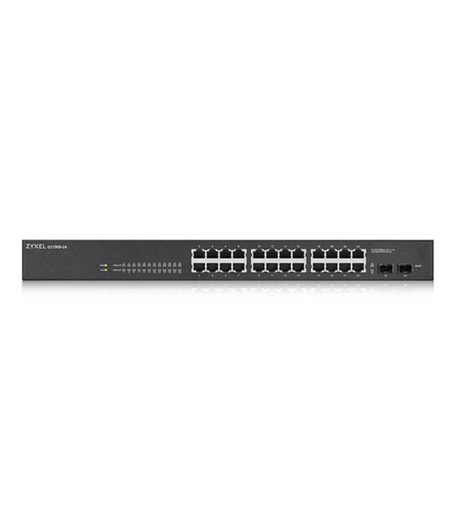 Zyxel GS-1900-24 v2 Gestionado L2 Gigabit Ethernet (10/100/1000) 1U Negro