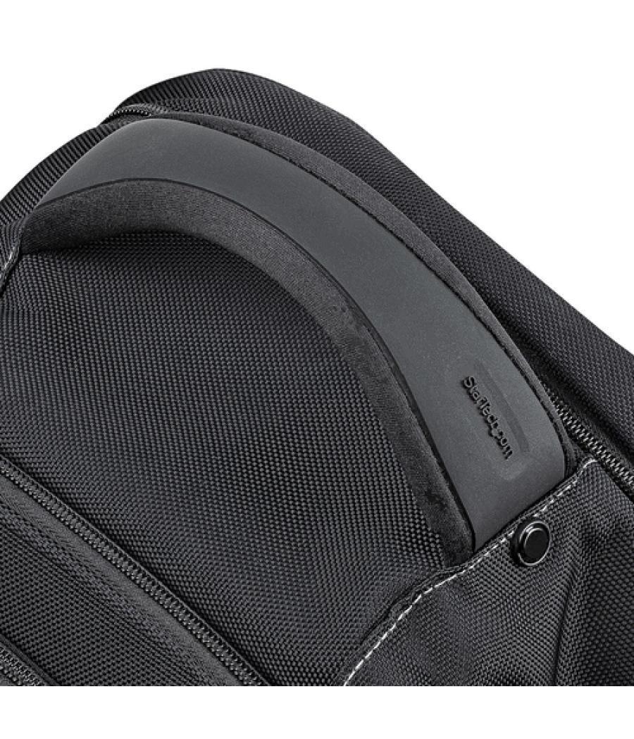 StarTech.com Mochila Ergonómica con Carcasa de Accesorios Removible para Ordenador Portátil de 17,3 Pulgadas - Morral para Profe